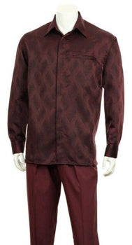 Fortino Landi Walking Set M2766-Burgundy