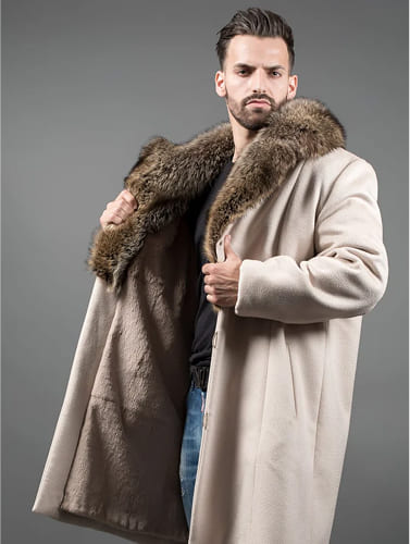 Men’s Fur Collar Overcoats – Luxurious Warmth with Timeless Elegance