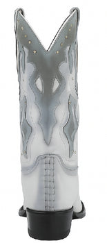 Men's King Exotic Eel Boots 3x Toe Handcrafted White - Image 4