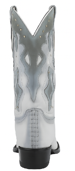 Men's King Exotic Eel Boots 3x Toe Handcrafted White (495v20828)