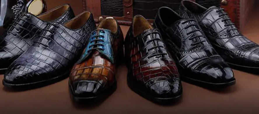 Men’s Exotic Skin Shoes – Bold Footwear in Alligator, Crocodile, and More