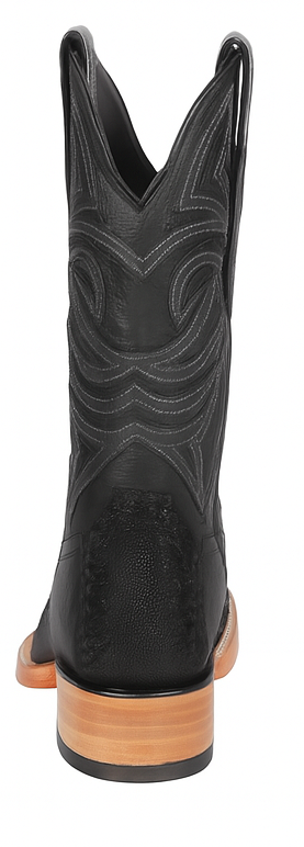 Los Altos Boots Single Stone Stingray And Deer Black - Image 4