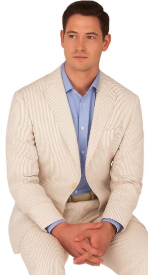 Tan Pinstripe