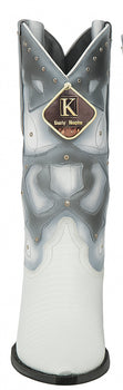 Men's King Exotic Boots Teju Lizard 3x Toe White (495vf0728) - Image 4