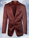 Mens Glossy Rust Formal Suit – Classic Two-Button Design