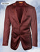 Mens Glossy Rust Formal Suit – Classic Two-Button Design