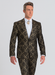 Rossi Man LEO RM1901 – Gold & Black Designer Tuxedo for Men | Slim Fit