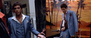 Tony Montana Suit Scarface Blue Suit - Vested Steel Blue Suit