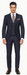 Mens Suit With Double Breasted Vest 100% - Big Peak Lapel Tom Ford Style! - 100% Percent Wool Fabric Suits - Worsted Wool Business Suit