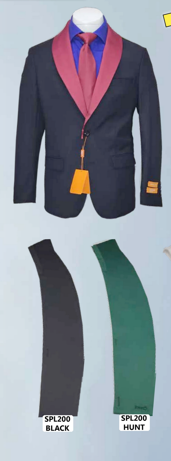 Men’s Modern-Fit Suit – Shawl Lapel Formal Wedding Blazer