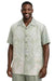 Mens Sage Green Paisley Panel 2-Piece Short Sleeve Set