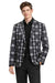 Mens Black and Grey Plaid Slim Fit Blazer – Modern Casual Party Jacket