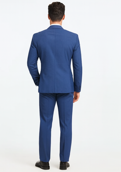 Indigo ~ Cobalt Blue ~ Teal New Blue Big and Tall Linen Suit - Image 2