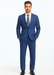 Indigo ~ Cobalt Blue ~ Teal New Blue Big and Tall Linen Suit
