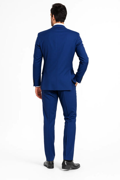 indigo suit