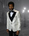 Single Breasted Peak Label Ivory ~ Cream ~ Off White Tuxedo Suit