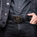Marco Di Milano Iowa Black Leather Belt