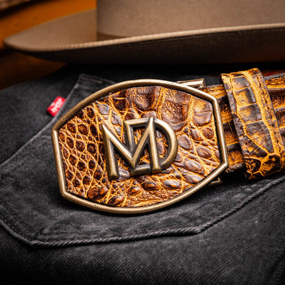 Marco Di Milano Iowa Belt - Mustard Brown Leather Loafers