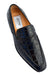 Italian Crocodile Skin Shoes By Ferrini Mens Black Unique Loafers