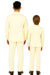 Father and Son Suits - Ivory Boys Suit Perry Ellis Vested Boy's Wedding Suit in Ivory Off White
