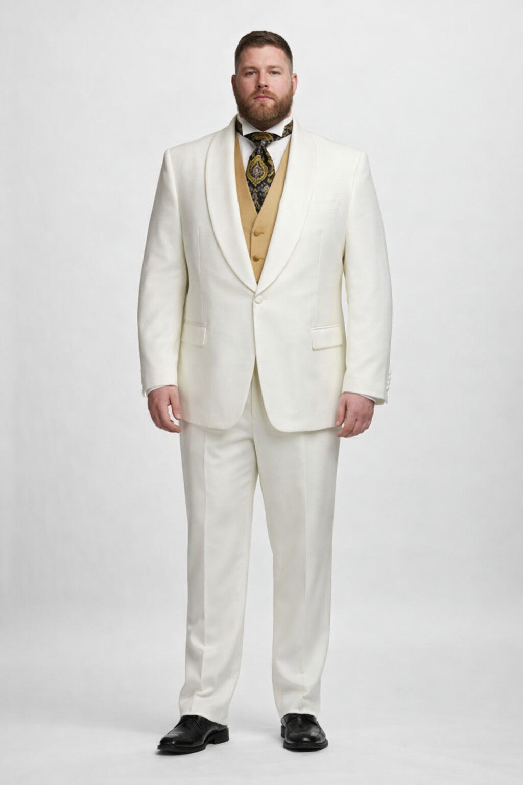 Men's Ivory Dinner Jacket Shawl Collar Formal Wear  One Button - Image 6