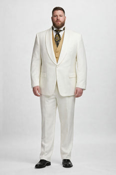 Men's Ivory Dinner Jacket Shawl Collar Formal Wear  One Button - Image 6