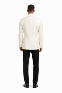 Men's Ivory Dinner Jacket Shawl Collar Formal Wear  One Button - Image 2