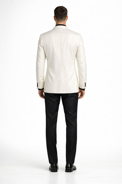 Ivory Formal Suit for Men – Stylish Church and Celebration Outfit