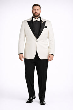Ivory Formal Suit for Men – Stylish Church and Celebration Outfit