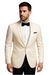 Men's 1 Button  Shawl Lapel Ivory White Tuxedo