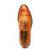 Marco Di Milano John Brandy Shoes Exotic Caiman Crocodile / Woven Leather Dress Oxfords