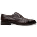 Marco Di Milano John Brown Shoes Exotic Caiman Crocodile / Woven Leather Dress Oxfords