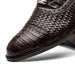 Marco Di Milano John Brown Shoes Exotic Caiman Crocodile / Woven Leather Dress Oxfords