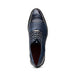 Marco Di Milano John Navy Shoes Exotic Caiman Crocodile / Woven Leather Dress Oxfords