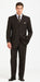 JP56 BLACK W/ WHITE PINSTRIPE EXTRA FINE SUPER 120'S Cheap Priced Business Suits Clearance Sale Available In 2 Or 3 Buttons Style Regular Classic Cut