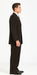 JP56 BLACK W/ WHITE PINSTRIPE EXTRA FINE SUPER 120'S Cheap Priced Business Suits Clearance Sale Available In 2 Or 3 Buttons Style Regular Classic Cut