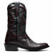 Marco Di Milano Kansas BlackCherry Python Round Toe Cowboy Boots