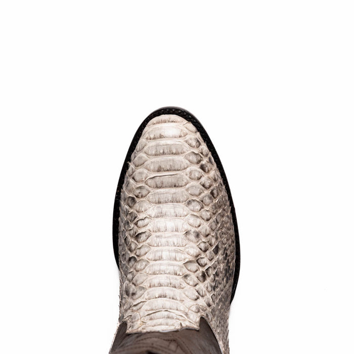 Marco Di Milano Kansas Natural Python Round Toe Cowboy Boots - Image 6