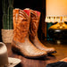 Marco Di Milano Kansas Cognac Round Toe Cowboy Boots