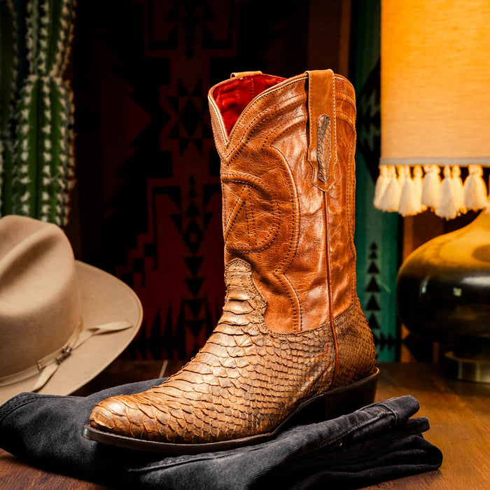 Marco Di Milano Kansas Cognac Round Toe Cowboy Boots - Image 6
