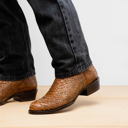 Marco Di Milano Kansas Cognac Leather Dress Shoe