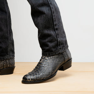 Marco Di Milano Kansas Stone White Round Toe Cowboy Boots