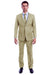 "Modern Fit Men's Linen Summer Suit - Two Button, Light Beige"