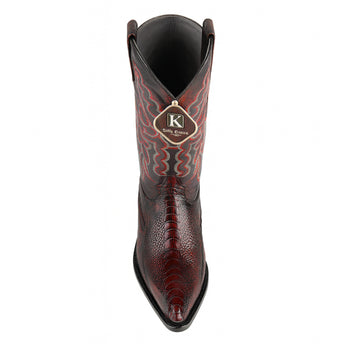 Mens King Exotic Ostrich Leg Boots Black Cherry (4980518) by King Exotic Boots - Image 3