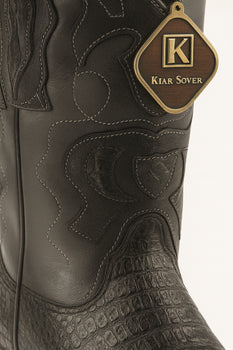 King Exotic Men's Caiman Belly Snip Toe Boots - Image 40