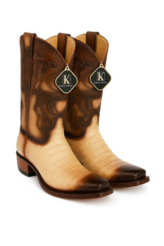 King Exotic Men's Caiman Belly Snip Toe Boots - Image 20