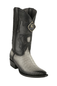 King Exotic Men's Caiman Belly Snip Toe Boots - Image 28