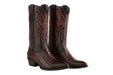 Mens King Exotic Ostrich Leg Boots Black Cherry (4980518) by King Exotic Boots