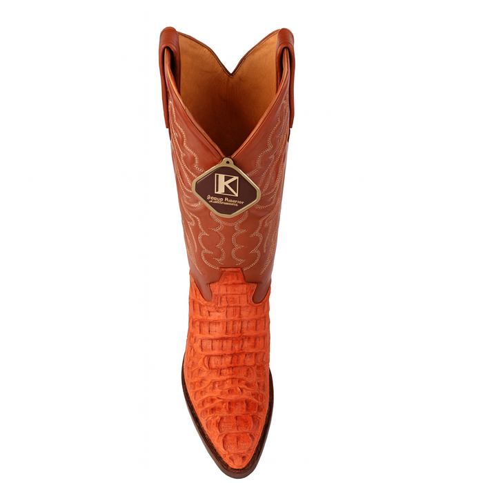 Mens King Exotic Caiman Hornback Cowboy Boots Cognac (4980203)