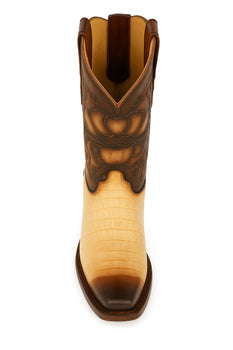 King Exotic Men's Caiman Belly Snip Toe Boots - Image 21